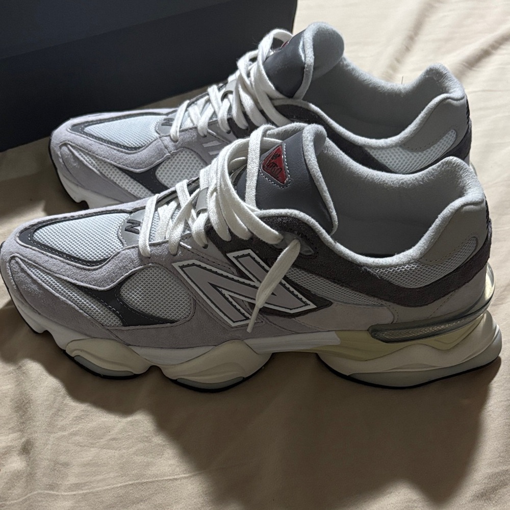 New Balance 9060 Sneakers in Gray and White